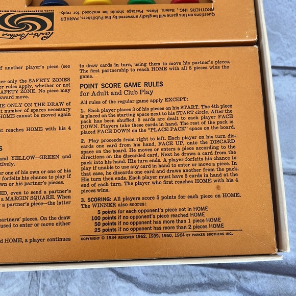 Sorry 1964 Parker Brothers Board game - Picture 10 of 10